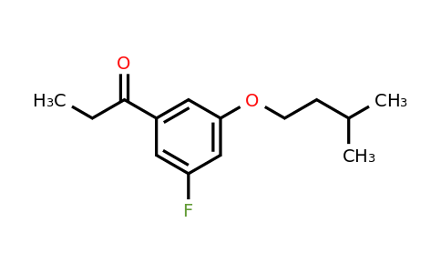 1443342-96-8 | 1-(3-Fluoro-5-(isopentyloxy)phenyl)propan-1-one
