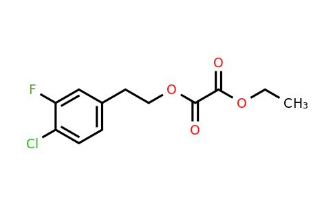 1443343-31-4 | 4-Chloro-3-fluorophenethyl ethyl oxalate