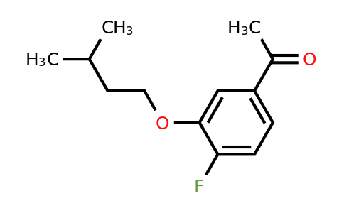 1443343-87-0 | 1-(4-Fluoro-3-(isopentyloxy)phenyl)ethanone