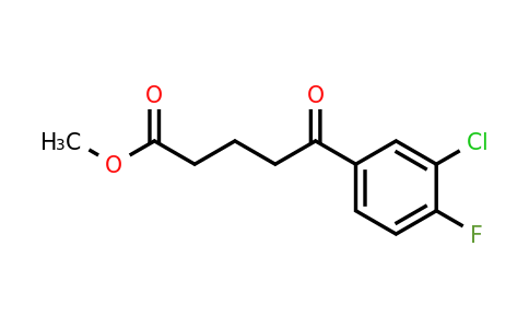 1443344-56-6 | Methyl 5-(3-chloro-4-fluorophenyl)-5-oxopentanoate
