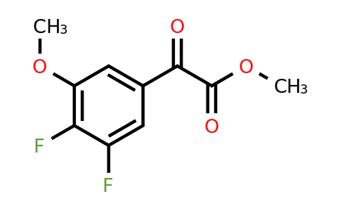1443344-83-9 | Methyl 2-(3,4-difluoro-5-methoxyphenyl)-2-oxoacetate