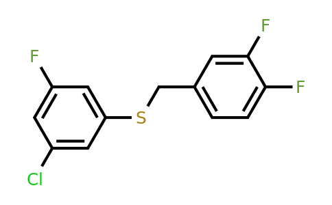 1443344-98-6 | (3-Chloro-5-fluorophenyl)(3,4-difluorobenzyl)sulfane