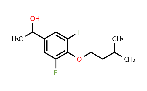1443345-67-2 | 1-(3,5-Difluoro-4-(isopentyloxy)phenyl)ethanol