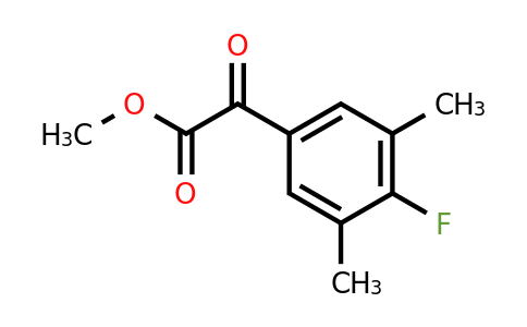 1443346-58-4 | Methyl 2-(4-fluoro-3,5-dimethylphenyl)-2-oxoacetate