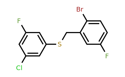 1443347-27-0 | (2-Bromo-5-fluorobenzyl)(3-chloro-5-fluorophenyl)sulfane
