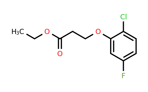 1443347-66-7 | Ethyl 3-(2-chloro-5-fluorophenoxy)propanoate