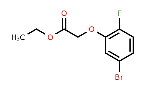 1443347-85-0 | Ethyl 2-(5-bromo-2-fluorophenoxy)acetate