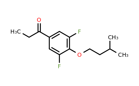 1443348-19-3 | 1-(3,5-Difluoro-4-(isopentyloxy)phenyl)propan-1-one