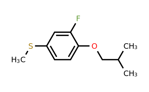 1443348-84-2 | (3-Fluoro-4-isobutoxyphenyl)(methyl)sulfane