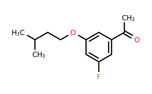 1443349-20-9 | 1-(3-Fluoro-5-(isopentyloxy)phenyl)ethanone