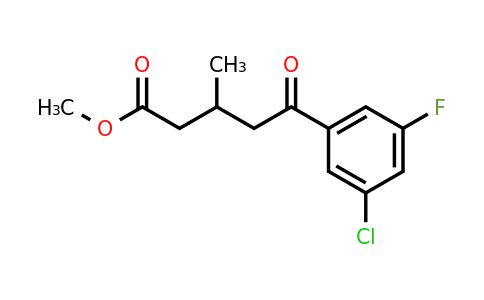 1443349-55-0 | Methyl 5-(3-chloro-5-fluorophenyl)-3-methyl-5-oxopentanoate