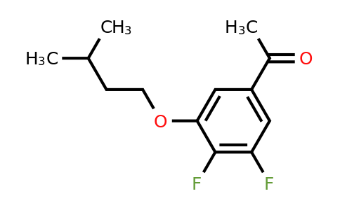1443349-85-6 | 1-(3,4-Difluoro-5-(isopentyloxy)phenyl)ethanone