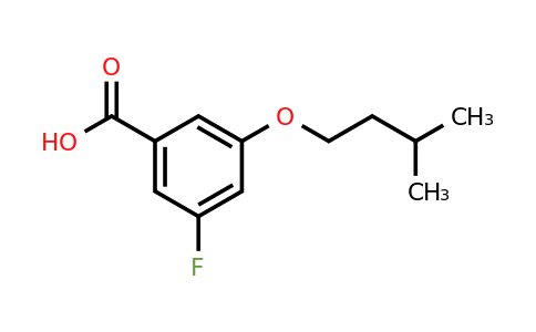 1443350-15-9 | 3-Fluoro-5-(isopentyloxy)benzoic acid
