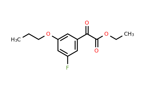 1443350-25-1 | Ethyl 2-(3-fluoro-5-propoxyphenyl)-2-oxoacetate