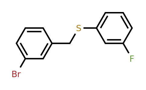 1443351-82-3 | (3-Bromobenzyl)(3-fluorophenyl)sulfane