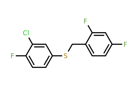 1443352-09-7 | (3-Chloro-4-fluorophenyl)(2,4-difluorobenzyl)sulfane