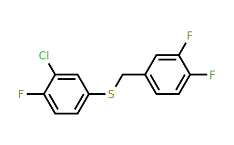 1443352-16-6 | (3-Chloro-4-fluorophenyl)(3,4-difluorobenzyl)sulfane
