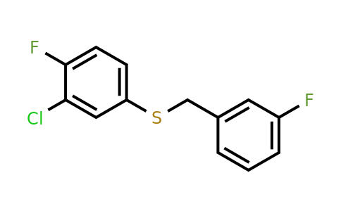 1443352-24-6 | (3-Chloro-4-fluorophenyl)(3-fluorobenzyl)sulfane