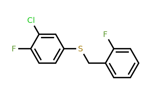1443352-47-3 | (3-Chloro-4-fluorophenyl)(2-fluorobenzyl)sulfane