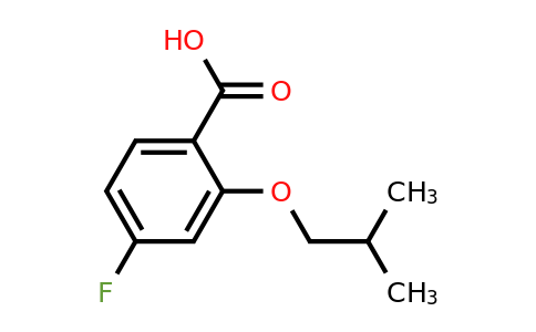 1443352-57-5 | 4-Fluoro-2-isobutoxybenzoic acid