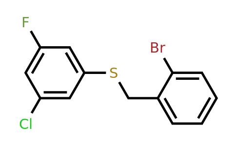 1443352-58-6 | (2-Bromobenzyl)(3-chloro-5-fluorophenyl)sulfane