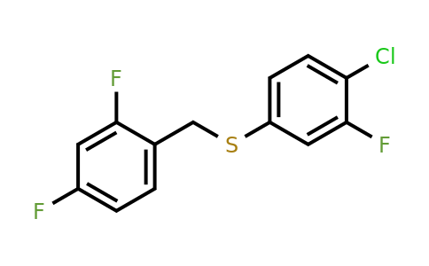 1443352-93-9 | (4-Chloro-3-fluorophenyl)(2,4-difluorobenzyl)sulfane