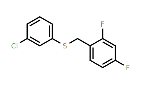 1443353-07-8 | (3-Chlorophenyl)(2,4-difluorobenzyl)sulfane