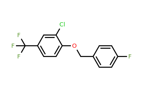 1443353-67-0 | 2-Chloro-1-((4-fluorobenzyl)oxy)-4-(trifluoromethyl)benzene