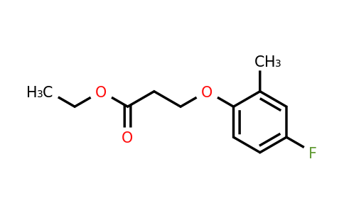 1443354-63-9 | Ethyl 3-(4-fluoro-2-methylphenoxy)propanoate