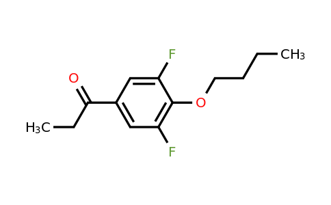1443355-70-1 | 1-(4-Butoxy-3,5-difluorophenyl)propan-1-one