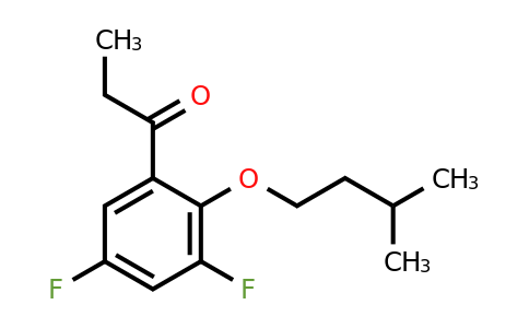 1443355-71-2 | 1-(3,5-Difluoro-2-(isopentyloxy)phenyl)propan-1-one