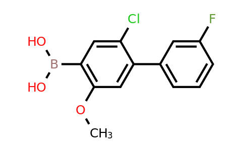 1443378-90-2 | (2-Chloro-3'-fluoro-5-methoxy-[1,1'-biphenyl]-4-yl)boronic acid