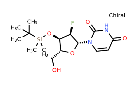 1445379-59-8 | 1-((2R,3R,4R,5R)-4-((tert-Butyldimethylsilyl)oxy)-3-fluoro-5-(hydroxymethyl)tetrahydrofuran-2-yl)pyrimidine-2,4(1H,3H)-dione
