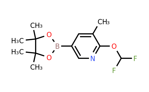 1445651-59-1 | 2-(Difluoromethoxy)-3-methyl-5-(4,4,5,5-tetramethyl-1,3,2-dioxaborolan-2-yl)pyridine
