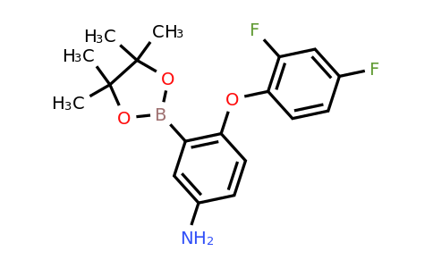 1446236-84-5 | 4-(2,4-Difluorophenoxy)-3-(4,4,5,5-tetramethyl-1,3,2-dioxaborolan-2-yl)aniline