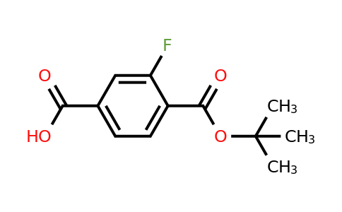 1448004-22-5 | 4-(tert-Butoxycarbonyl)-3-fluorobenzoic acid