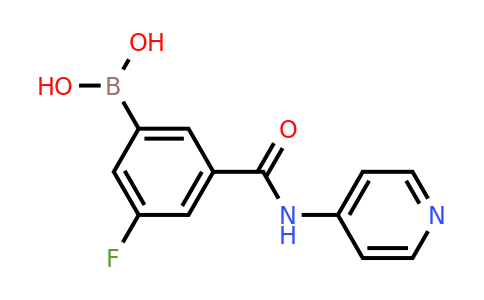 1449132-40-4 | 3-Fluoro-5-(4-pyridylcarbamoyl)benzeneboronic acid
