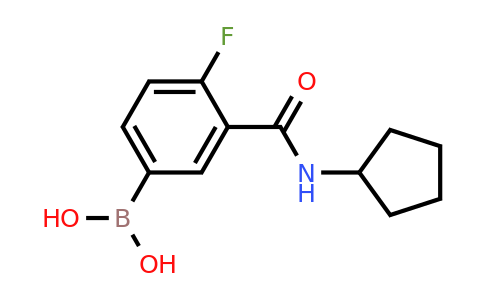 1449132-66-4 | (3-(cyclopentylcarbamoyl)-4-fluorophenyl)boronic acid
