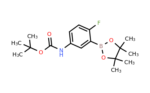 1449135-41-4 | tert-Butyl (4-fluoro-3-(4,4,5,5-tetramethyl-1,3,2-dioxaborolan-2-yl)phenyl)carbamate