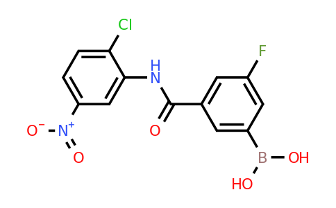 1449135-52-7 | 5-(2-Chloro-5-nitrophenylcarbamoyl)-3-fluorobenzeneboronic acid