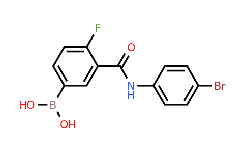1449144-47-1 | (3-((4-Bromophenyl)carbamoyl)-4-fluorophenyl)boronic acid