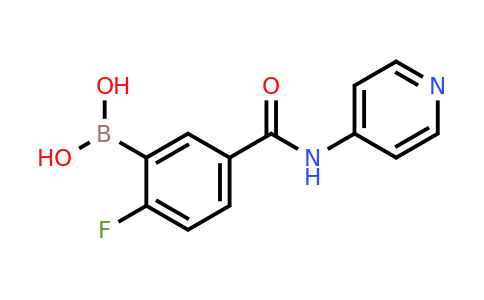 1449144-50-6 | 2-Fluoro-5-(4-pyridylcarbamoyl)benzeneboronic acid