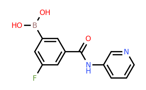 1449145-14-5 | 3-Fluoro-5-(3-pyridylcarbamoyl)benzeneboronic acid