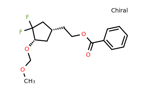 2-[cis-3,3-difluoro-4-(methoxymethoxy)cyclopentyl]ethyl benzoate