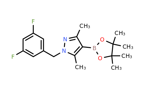 1450642-72-4 | 1-(3,5-Difluoro-benzyl)-3,5-dimethyl-4-(4,4,5,5-tetramethyl-[1,3,2]dioxaborolan-2-yl)-1h-pyrazole