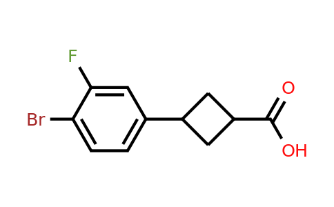 1451085-09-8 | 3-(4-Bromo-3-fluorophenyl)cyclobutanecarboxylic acid