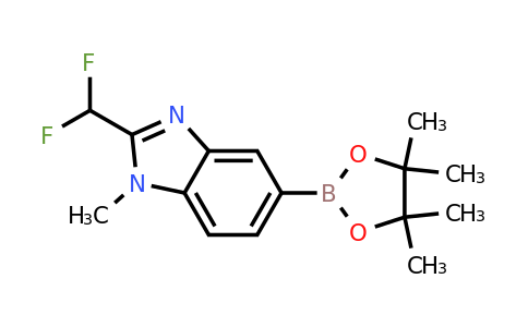 1451215-61-4 | 2-(Difluoromethyl)-1-methyl-5-(tetramethyl-1,3,2-dioxaborolan-2-yl)-1H-1,3-benzodiazole