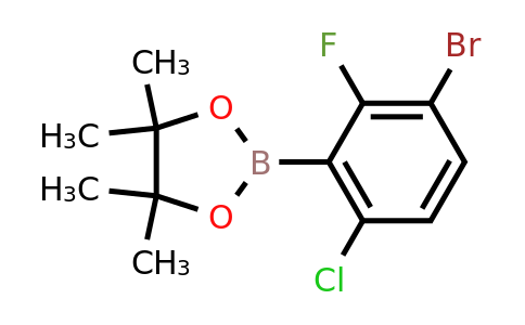 1451391-12-0 | 2-(3-Bromo-6-chloro-2-fluorophenyl)-4,4,5,5-tetramethyl-1,3,2-dioxaborolane