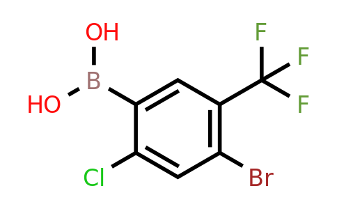 1451393-21-7 | (4-Bromo-2-chloro-5-(trifluoromethyl)phenyl)boronic acid