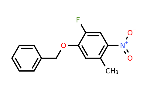 145159-64-4 | 1-(Benzyloxy)-2-fluoro-5-methyl-4-nitrobenzene
